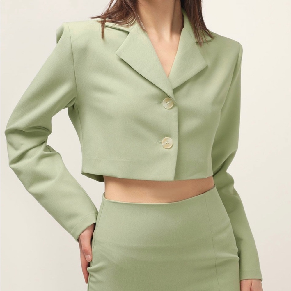 Helen Cropped Suit Top S/M